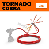 TORNADO COBRA rotačná komínová kefa čistič komína set 3 m